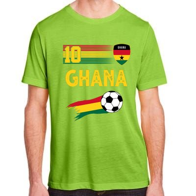 Ghana Soccer Ghanain Football Retro 10 Adult ChromaSoft Performance T-Shirt