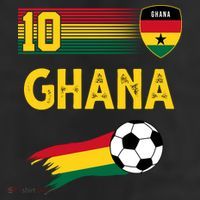 Ghana Soccer Ghanain Football Retro 10 Beanie