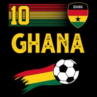 Ghana Soccer Ghanain Football Retro 10 Drawstring Bag