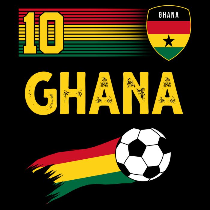 Ghana Soccer Ghanain Football Retro 10 Drawstring Bag