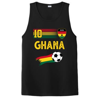 Ghana Soccer Ghanain Football Retro 10 PosiCharge Competitor Tank