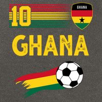 Ghana Soccer Ghanain Football Retro 10 Cotton Canvas Backpack