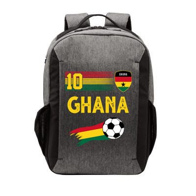 Ghana Soccer Ghanain Football Retro 10 Vector Backpack