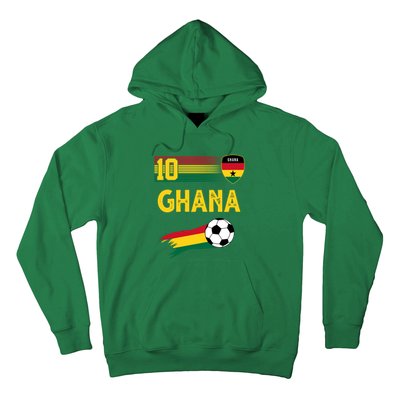 Ghana Soccer Ghanain Football Retro 10 Hoodie