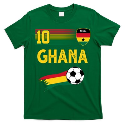 Ghana Soccer Ghanain Football Retro 10 T-Shirt