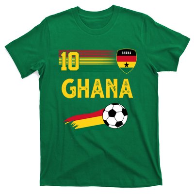 Ghana Soccer Ghanain Football Retro 10 T-Shirt