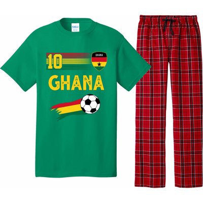 Ghana Soccer Ghanain Football Retro 10 Pajama Set