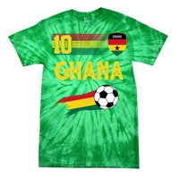 Ghana Soccer Ghanain Football Retro 10 Tie-Dye T-Shirt