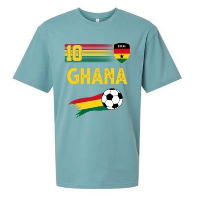 Ghana Soccer Ghanain Football Retro 10 Sueded Cloud Jersey T-Shirt