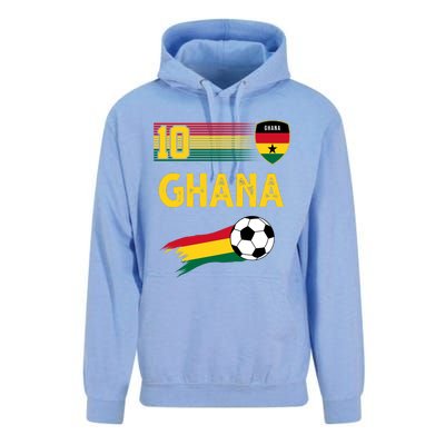 Ghana Soccer Ghanain Football Retro 10 Unisex Surf Hoodie