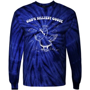 GodS Silliest Goose Funny Goose Tie-Dye Long Sleeve Shirt