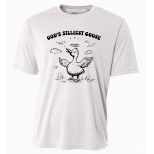 GodS Silliest Goose Funny Goose Cooling Performance Crew T-Shirt