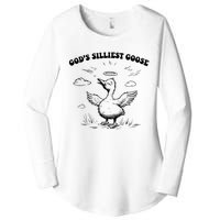 GodS Silliest Goose Funny Goose Women's Perfect Tri Tunic Long Sleeve Shirt