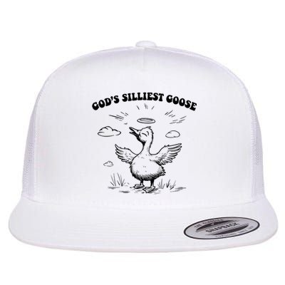 GodS Silliest Goose Funny Goose Flat Bill Trucker Hat