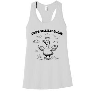 GodS Silliest Goose Funny Goose Women's Racerback Tank