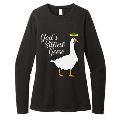 God's Silliest Goose God's Silliest Goose Duck Funny Womens CVC Long Sleeve Shirt