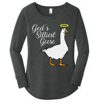 God's Silliest Goose God's Silliest Goose Duck Funny Women's Perfect Tri Tunic Long Sleeve Shirt