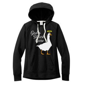 God's Silliest Goose God's Silliest Goose Duck Funny Women's Fleece Hoodie