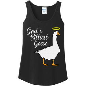 God's Silliest Goose God's Silliest Goose Duck Funny Ladies Essential Tank