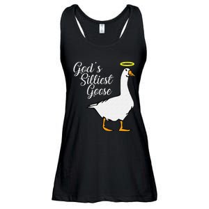 God's Silliest Goose God's Silliest Goose Duck Funny Ladies Essential Flowy Tank