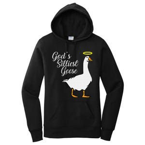 God's Silliest Goose God's Silliest Goose Duck Funny Women's Pullover Hoodie