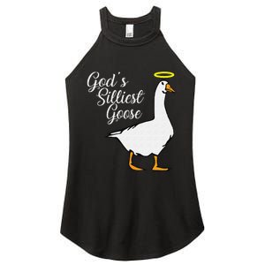 God's Silliest Goose God's Silliest Goose Duck Funny Women's Perfect Tri Rocker Tank