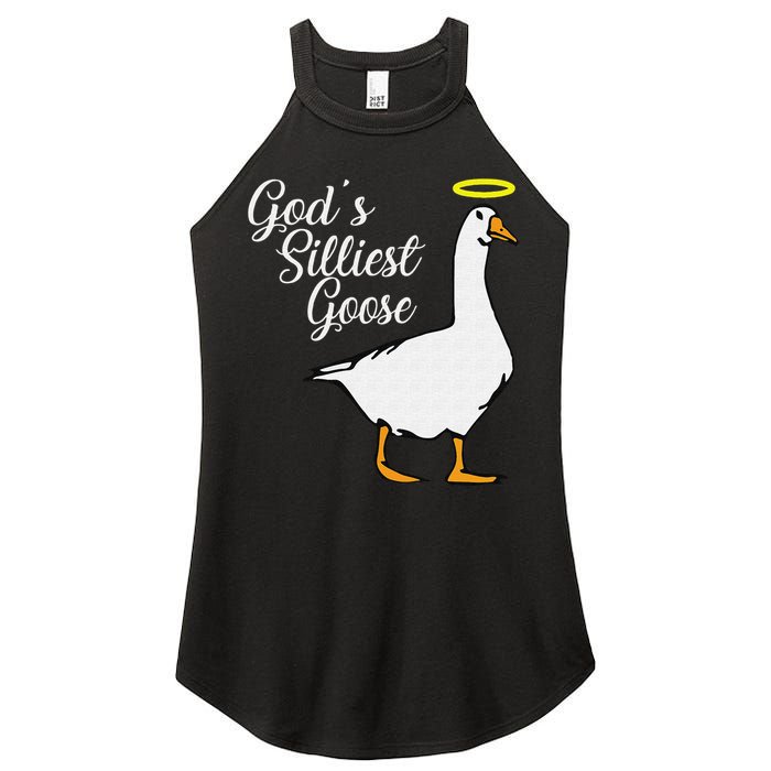 God's Silliest Goose God's Silliest Goose Duck Funny Women's Perfect Tri Rocker Tank