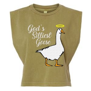 God's Silliest Goose God's Silliest Goose Duck Funny Garment-Dyed Women's Muscle Tee