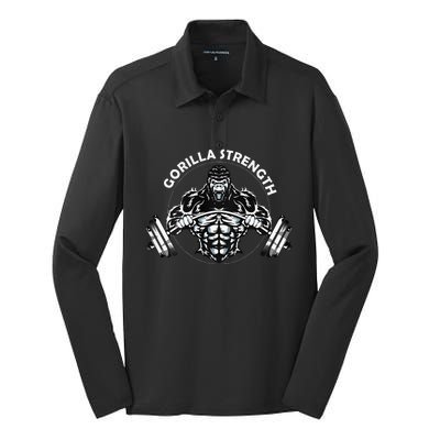 Gorilla Strength Silk Touch Performance Long Sleeve Polo