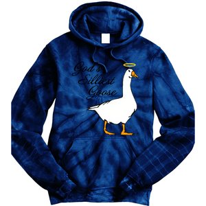 God's Silliest Goose Funny Goose Lover Sarcasm Tie Dye Hoodie