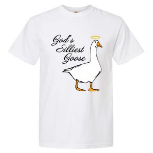 God's Silliest Goose Funny Goose Lover Sarcasm Garment-Dyed Heavyweight T-Shirt