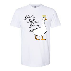 God's Silliest Goose Funny Goose Lover Sarcasm Softstyle CVC T-Shirt