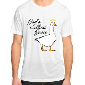 God's Silliest Goose Funny Goose Lover Sarcasm Adult ChromaSoft Performance T-Shirt