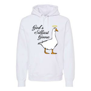 God's Silliest Goose Funny Goose Lover Sarcasm Premium Hoodie