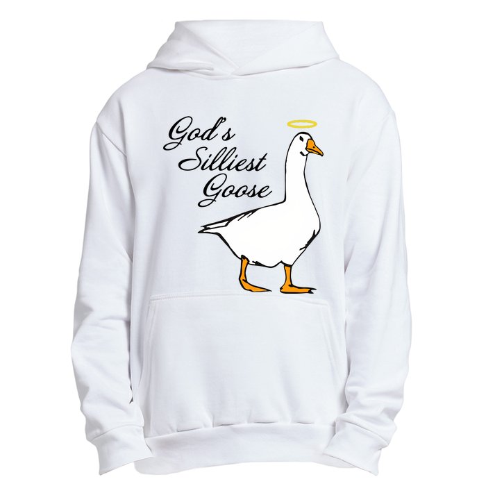 God's Silliest Goose Funny Goose Lover Sarcasm Urban Pullover Hoodie