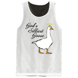 God's Silliest Goose Funny Goose Lover Sarcasm Mesh Reversible Basketball Jersey Tank