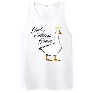 God's Silliest Goose Funny Goose Lover Sarcasm PosiCharge Competitor Tank