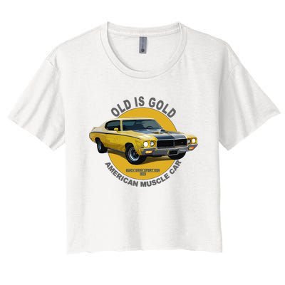 Gran Sport Gsx American Muscle Car 60s 70s Women's Crop Top Tee