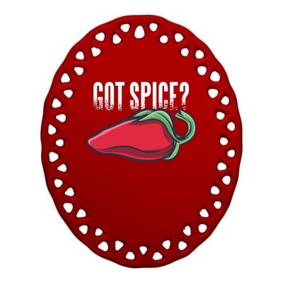 Got Spice Ceramic Oval Ornament