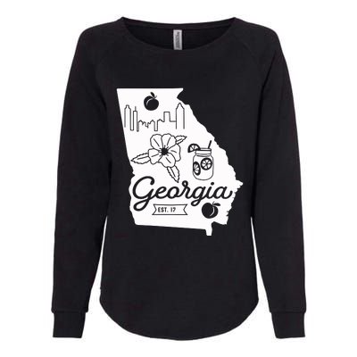 Georgia State Womens California Wash Sweatshirt