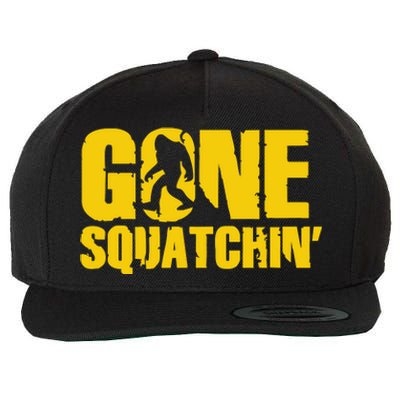 Gone Squatchin Wool Snapback Cap