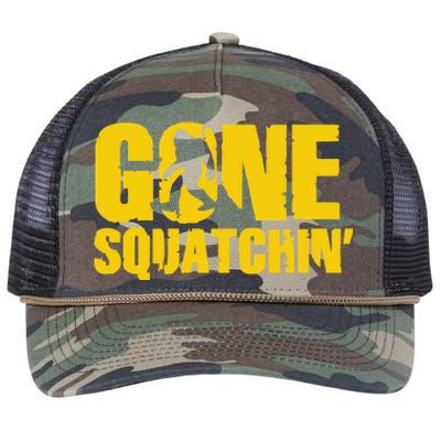 Gone Squatchin Retro Rope Trucker Hat Cap