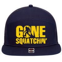 Gone Squatchin 7 Panel Mesh Trucker Snapback Hat