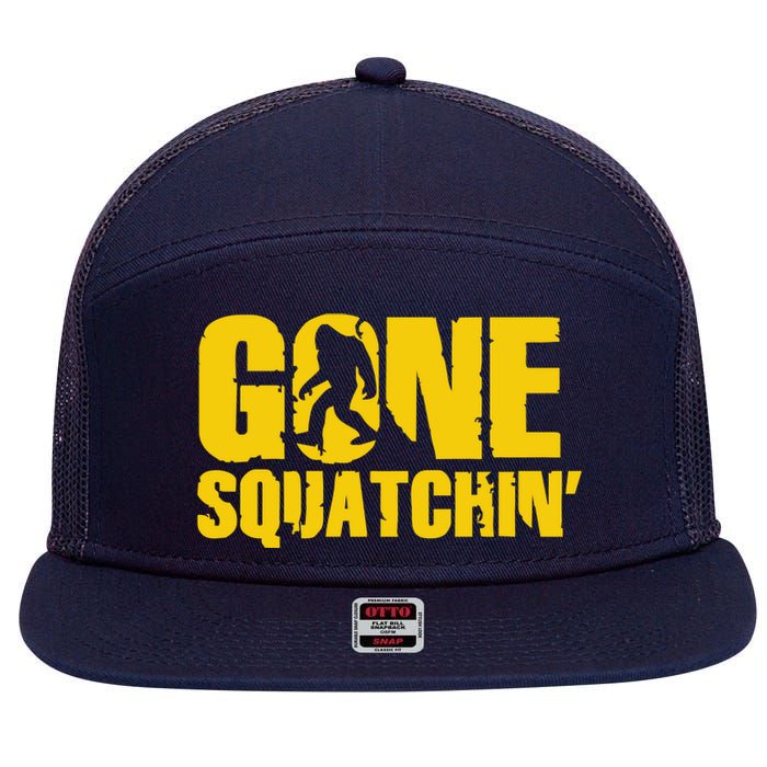 Gone Squatchin 7 Panel Mesh Trucker Snapback Hat