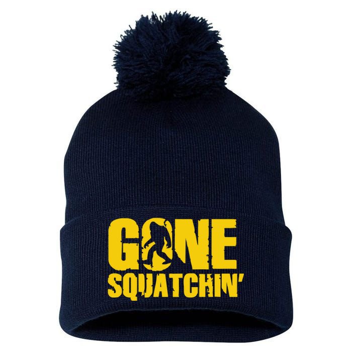 Gone Squatchin Pom Pom 12in Knit Beanie