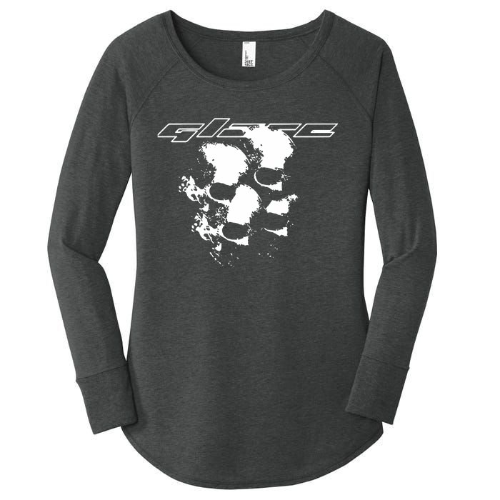 Glareworld Store Glare Skull Women's Perfect Tri Tunic Long Sleeve Shirt