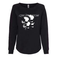 Glareworld Store Glare Skull Womens California Wash Sweatshirt