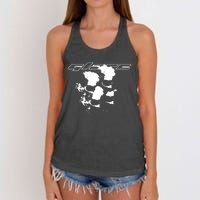 Glareworld Store Glare Skull Women's Knotted Racerback Tank