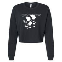 Glareworld Store Glare Skull Cropped Pullover Crew