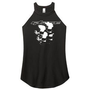 Glareworld Store Glare Skull Women's Perfect Tri Rocker Tank